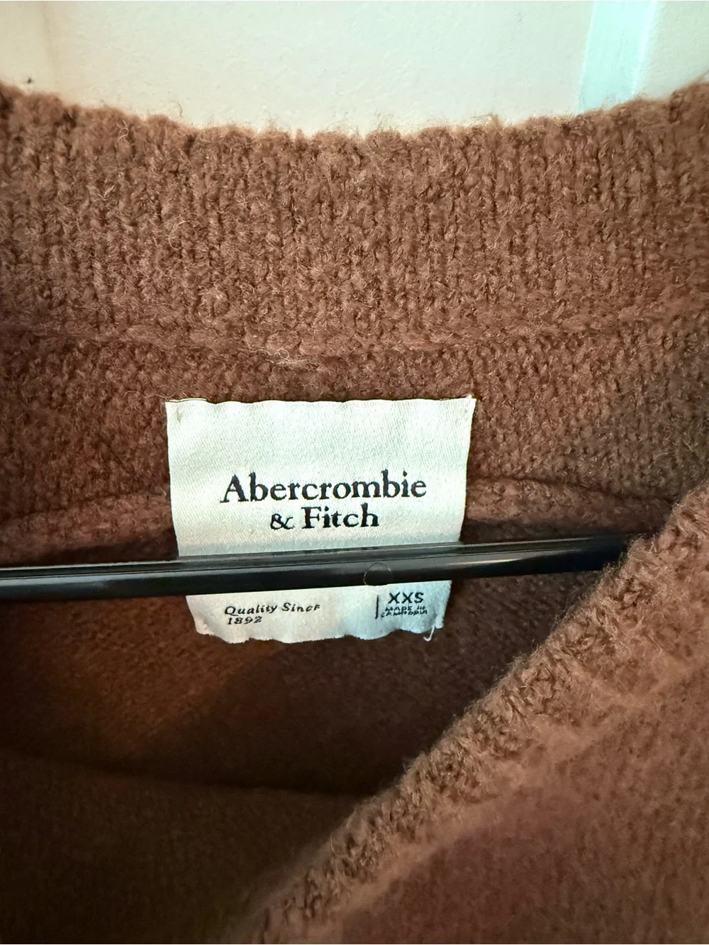 Abercrombie & Fitch Brown Madeline Crew Sweater